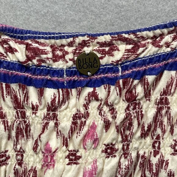 Billabong S/P Strappy Sundress Tribal Print Adjustable Straps Multicolor - Picture 4 of 9